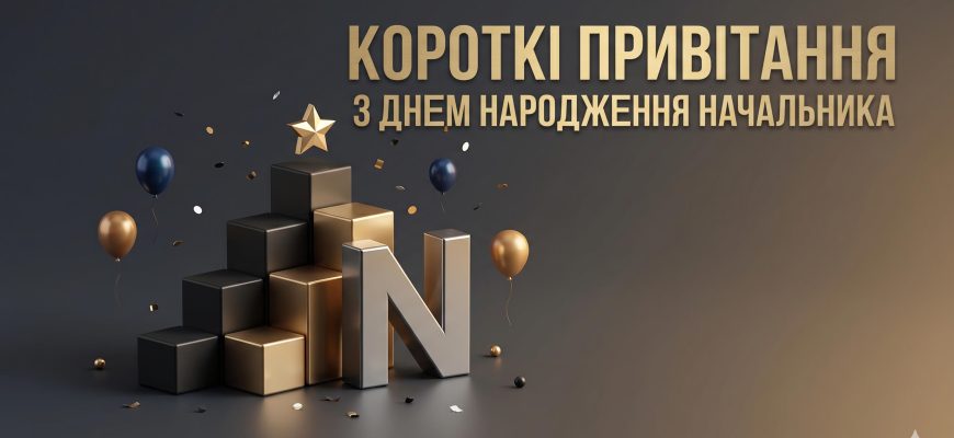 короткі привітання з днем народження начальника