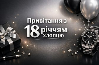 привітання з 18 річчям хлопцю текст