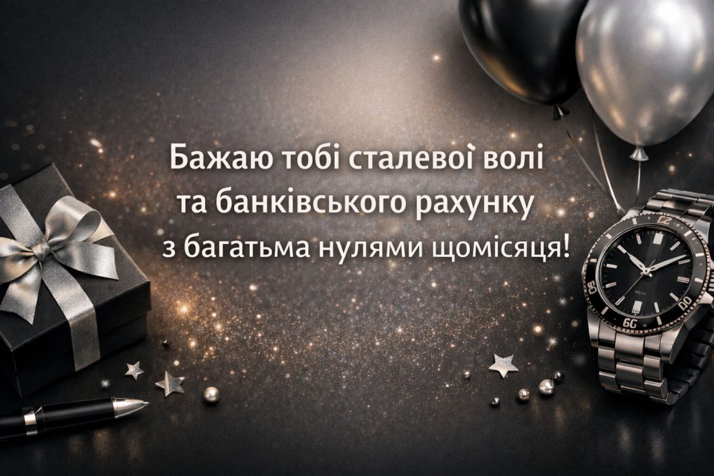 листівка з 18 річчям хлопцю приклад