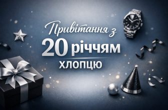 привітання з 20 річчям хлопцю текст