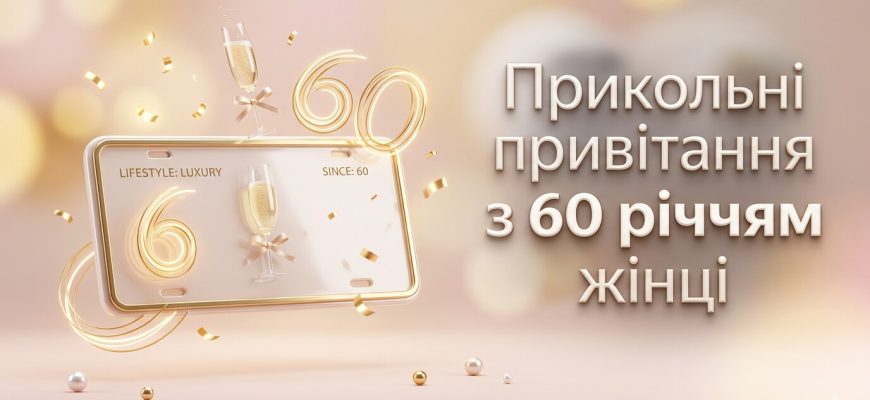 привітання з 60 річчям жінці листівка