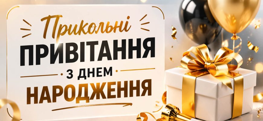 прикольні привітання з днем народження текст