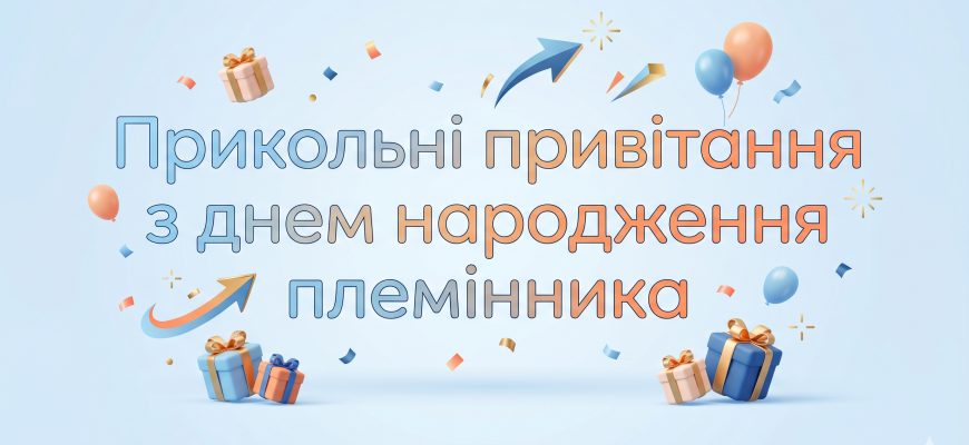 прикольні привітання з днем народження племінника