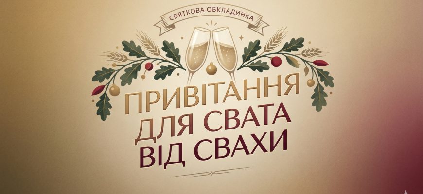 привітання для свата від свахи текст