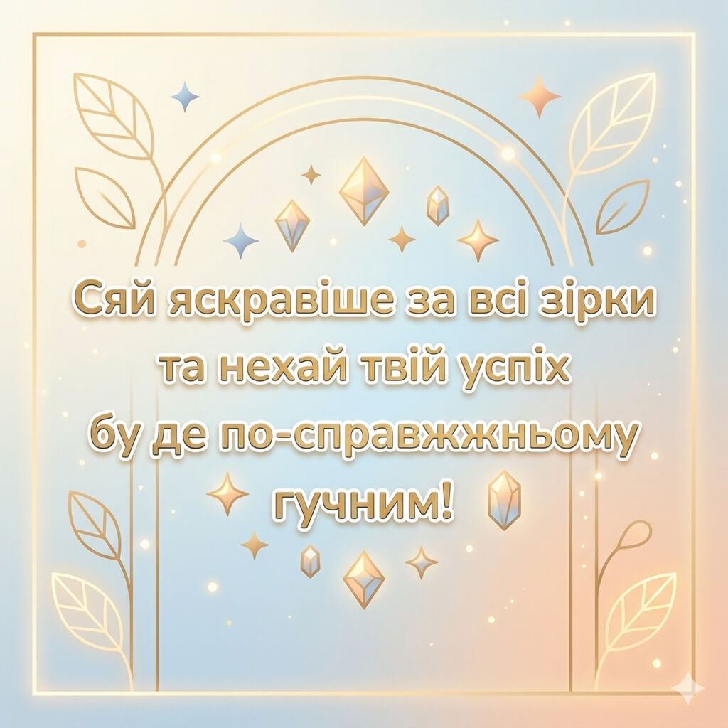 листівка з 20 річчям приклад