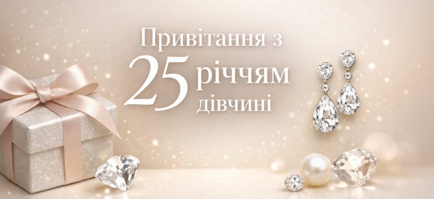 привітання з 25 річчям дівчині текст