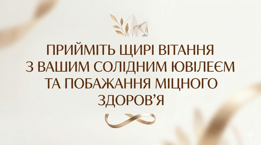 листівка з 40 річчям приклад