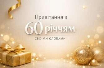 привітання з 60 річчям своїми словами текст