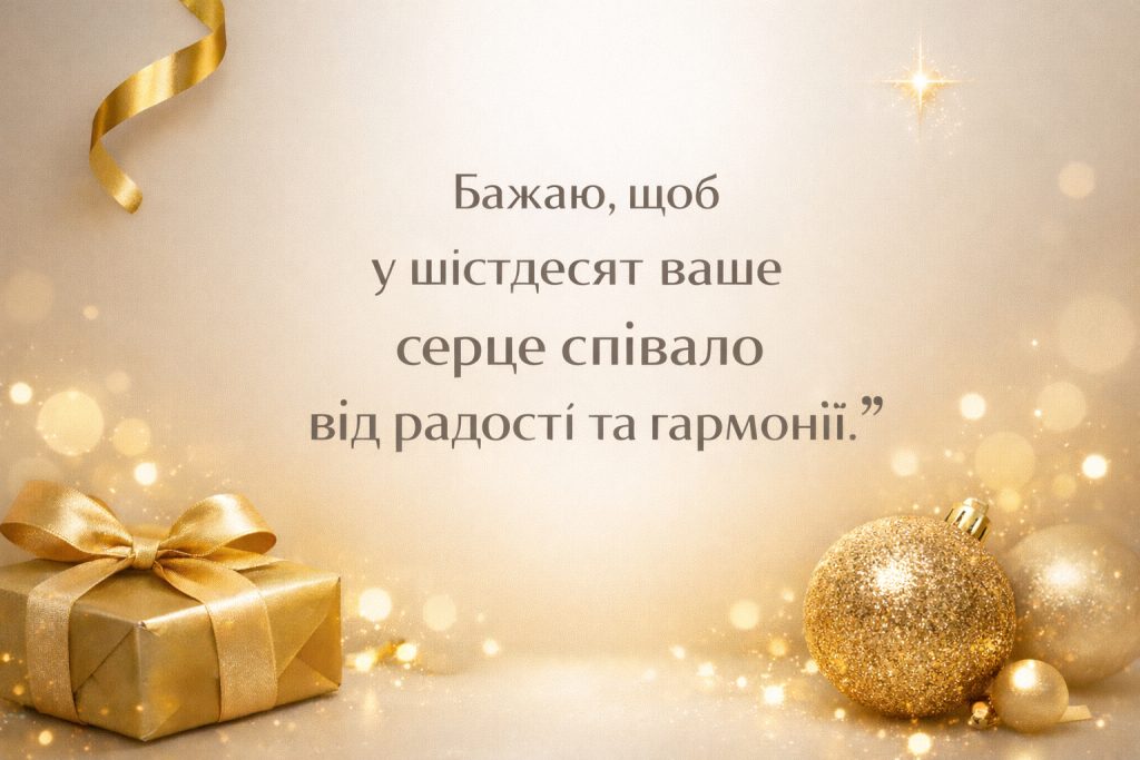 листівка 60 років привітання