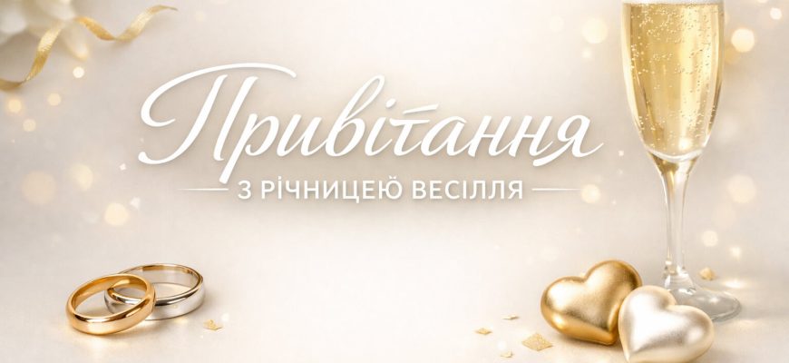 привітання з річницею весілля листівка