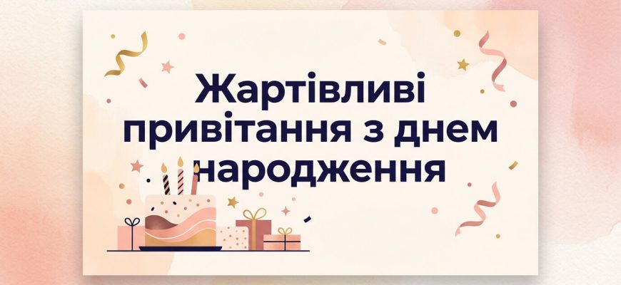 жартівливі привітання з днем народження текст