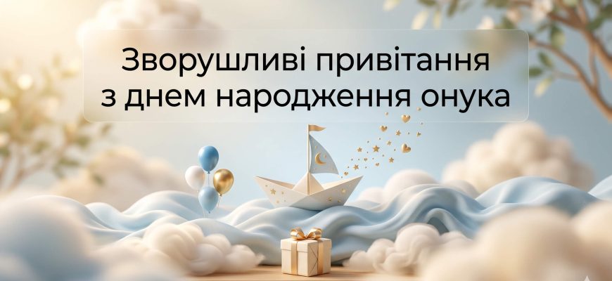 зворушливі привітання з днем народження онука від бабусі